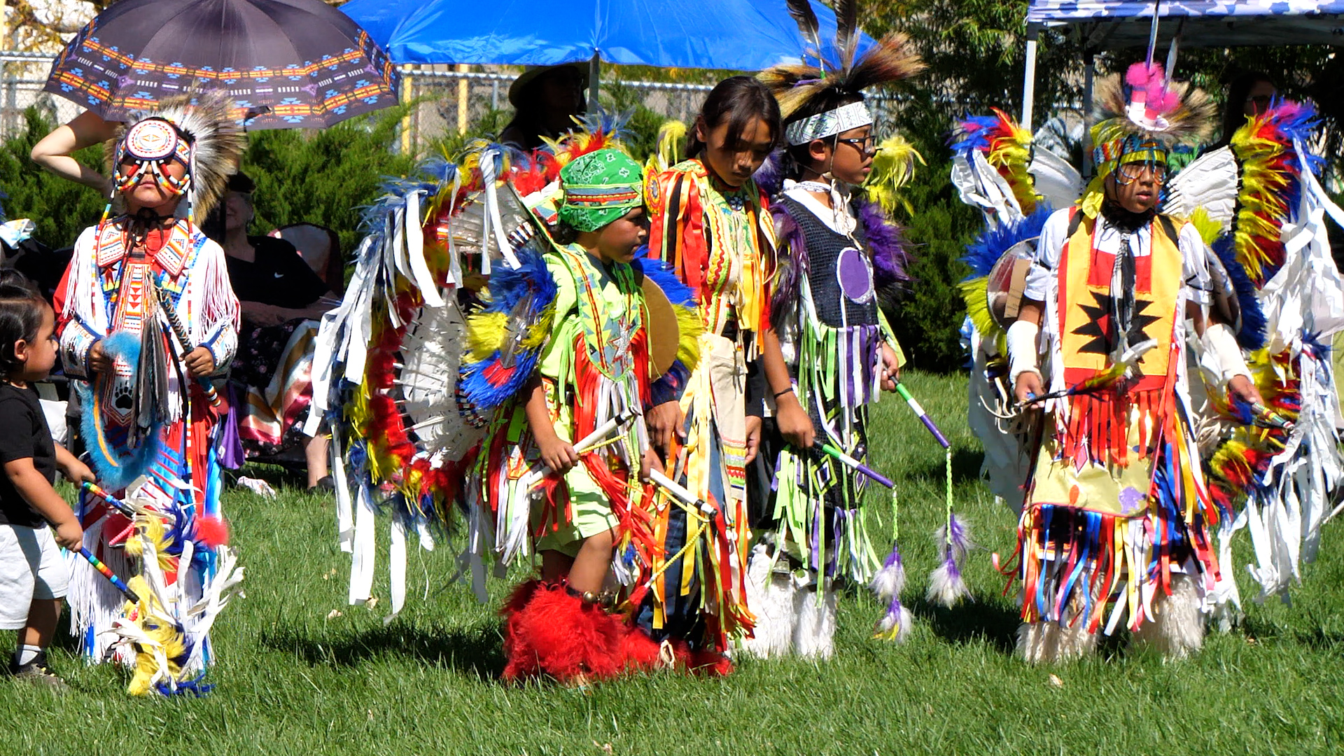  Powwow dancers
